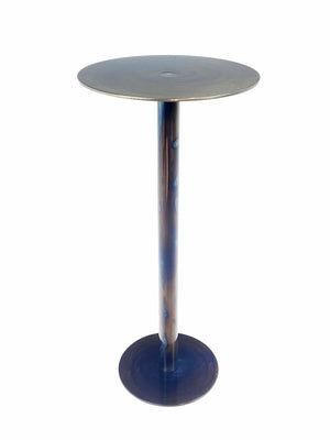 Contemporary Steel Side Table, 12 inch
