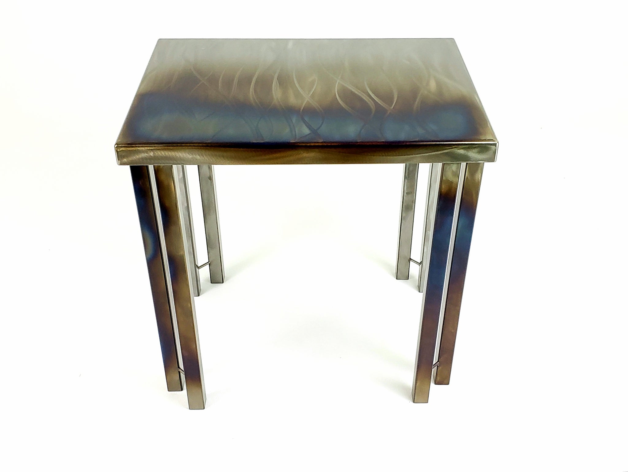 Contemporary Steel Side Table