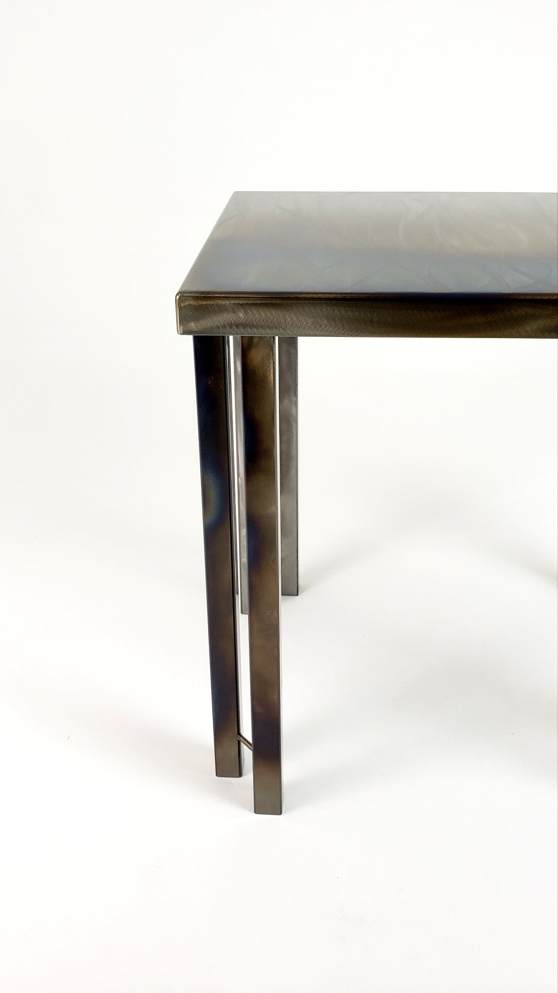 Contemporary Steel Side Table