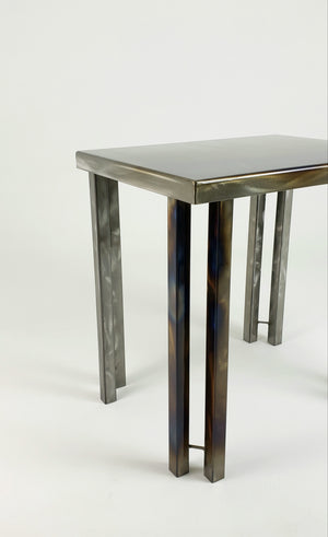 Contemporary Steel Side Table