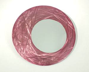 15 inch Light rose with a little sparkle. Accent Mirror