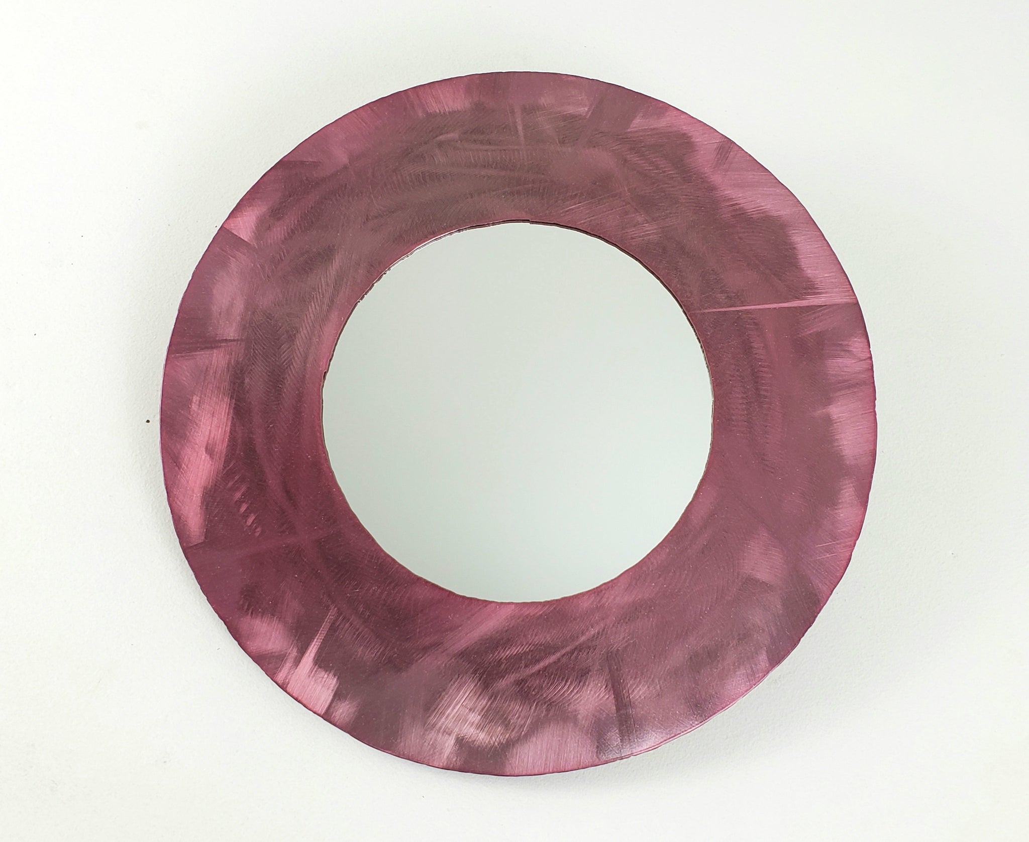 Pink Rose Metal Frame Accent Mirror